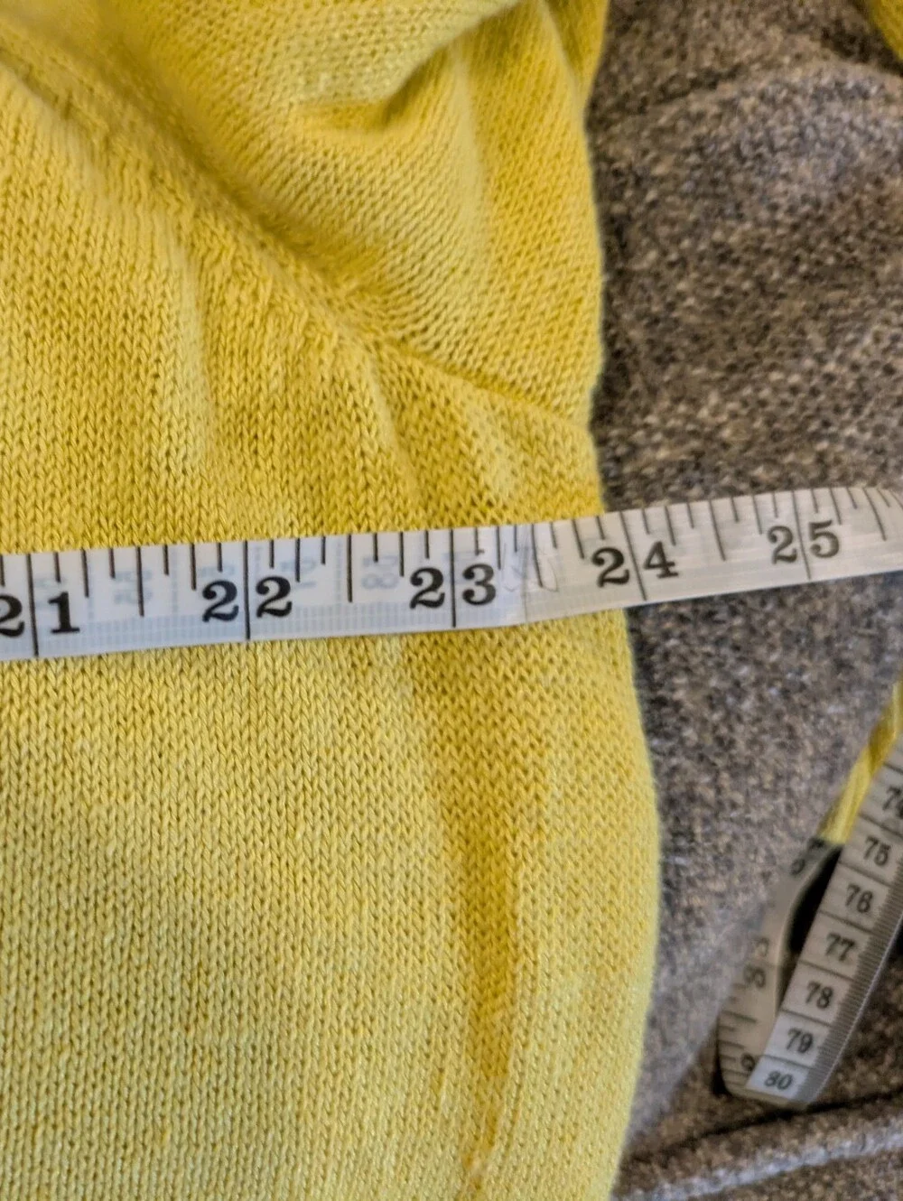 Eileen Fisher Yellow V-Neck Lightweight Sweater